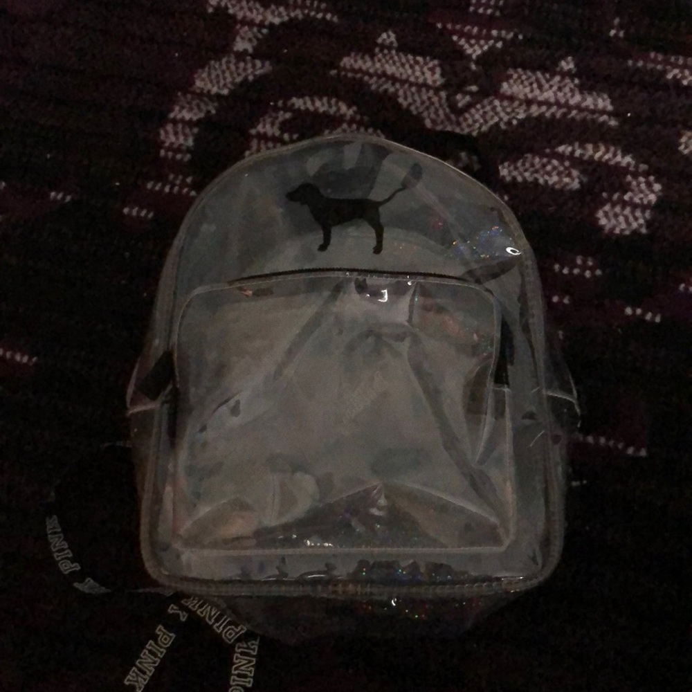 Pink clear mini bag